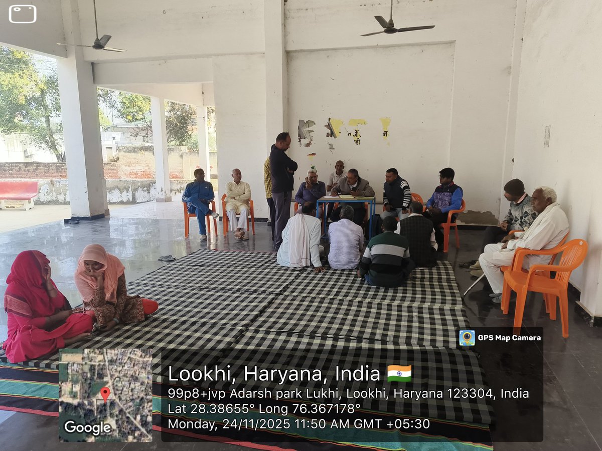 PCMGPCs's tweet image. Facilitated a Special Gram Sabha at Village Lukhi, Block Nahad. Successfully formed 3 statutory committees with inclusive representation &amp;amp; addressed key village issues with active community participation. 
— Badal, PRA, Haryana 
#GramSabha #LocalGovernance #MoPR