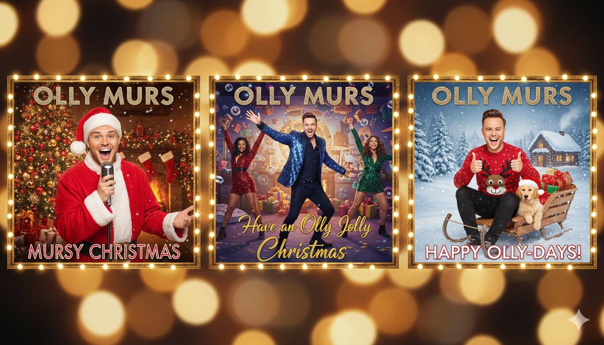 Not sure why Olly Murs has never released a Christmas Album, so I had AI mock-up some potential album covers. <a href="/ollymurs/">Olly Murs</a> - You might want to get on this!!!