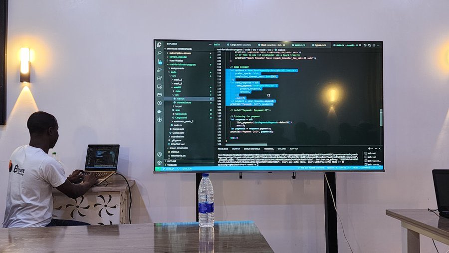 BitDevsKaduna's tweet image. Our final meetup of the year did not disappoint — Rust, Breez SDK, Time2Build, and live Lightning transactions. ⚡️
Cheers to more programs, more builders, and more Bitcoin development in 2026! 🚀
