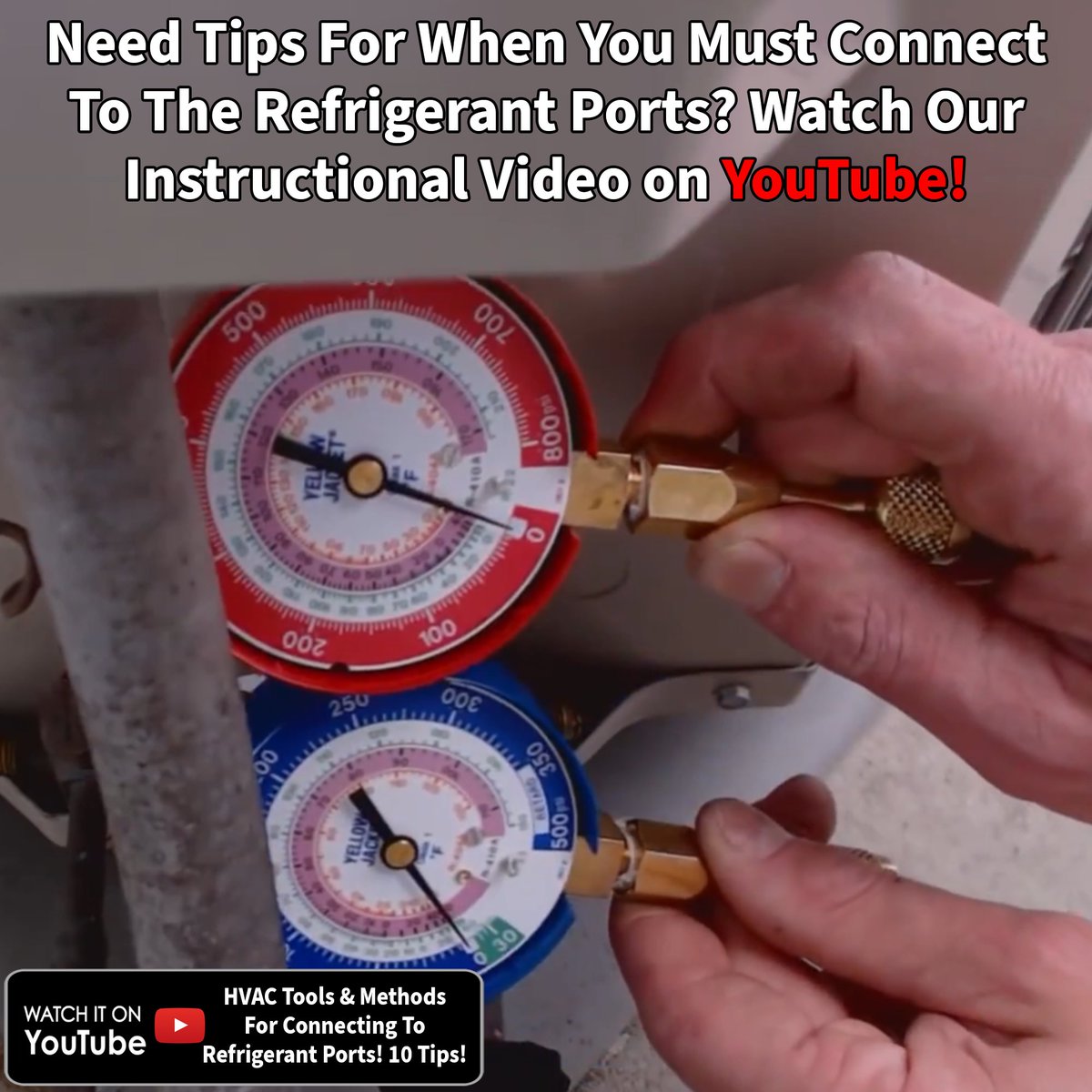 Learn how to properly connect probes, gauge stubs, or a manifold to refrigerant ports by watching our instructional video! youtu.be/0PCdVkxGokY Learn more about HVAC tools in our 2nd edition book a.co/d/6anaOob
#hvac #hvacr #hvactechnician #probes #gauge #manifold