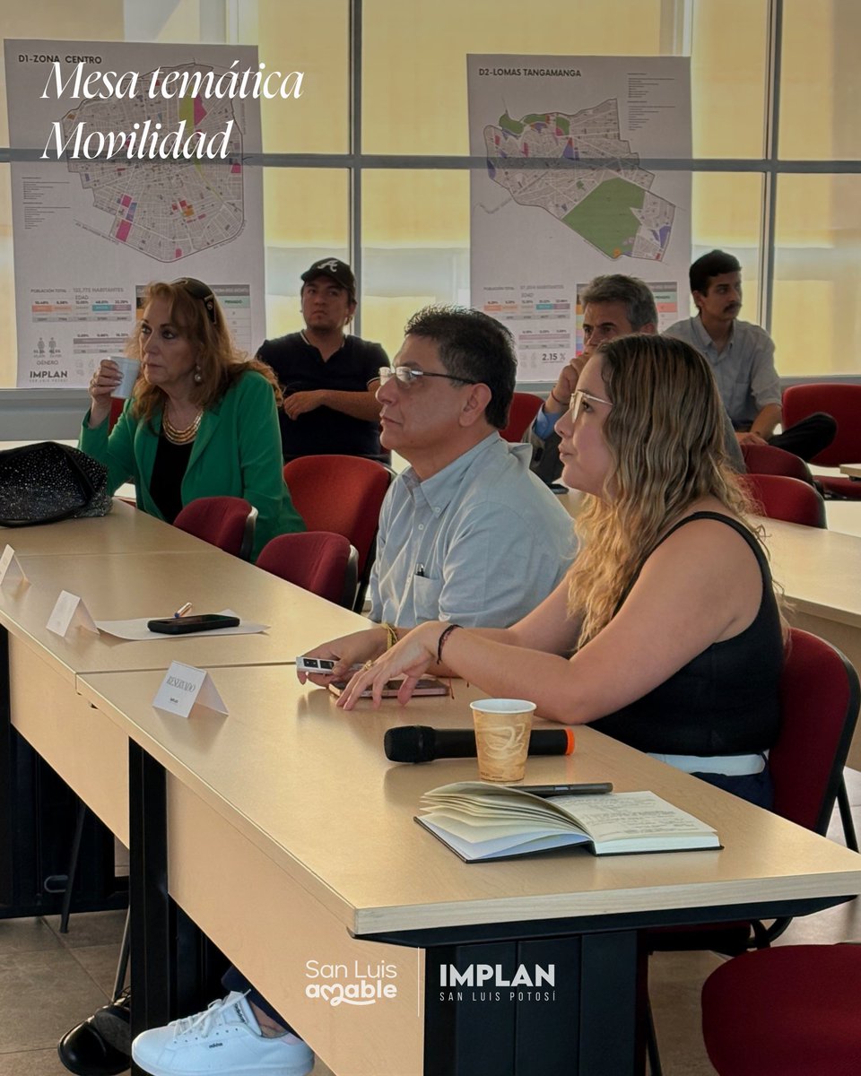 implanslp's tweet image. Mesa de trabajo del diagnóstico preliminar de la Actualización del Programa de Desarrollo Urbano del Centro de Población de San Luis Potosí.

Tema: «Movilidad».

#yohagosanluisamable