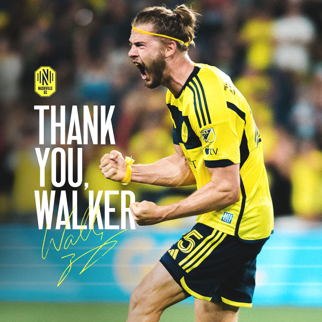 NashvilleSC's tweet image. ✅ Started our first game
✅ Scored our first goal 
✅ Captained us to our first trophy

For all the firsts and so much more, thank you 💛💙🐐