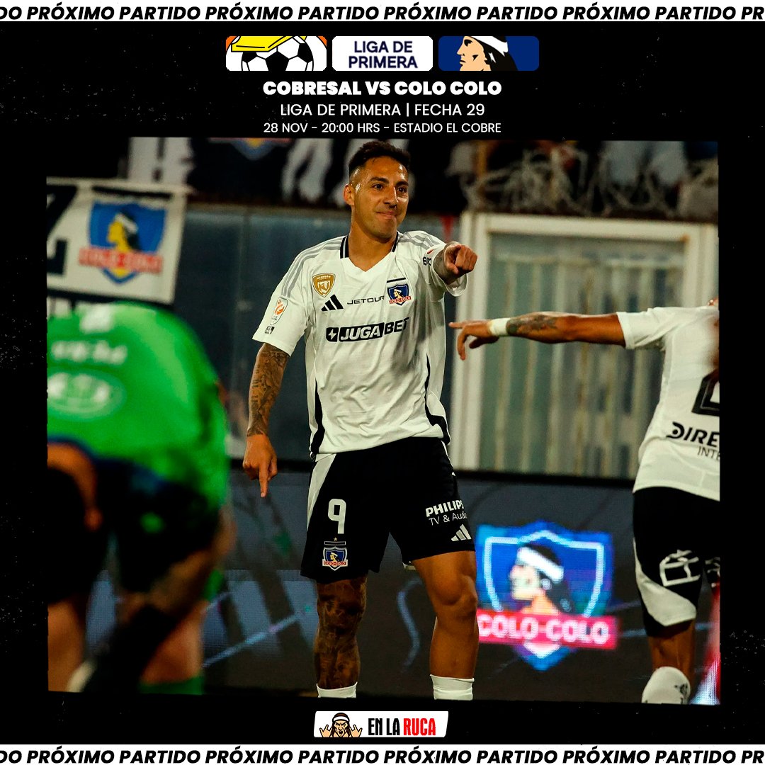 enlarucacl's tweet image. ✈️ ¡AL NORTE LOS PASAJES! ¡VAMOS COLO COLO! 🏁 | Tras el importante triunfo ante Unión La Calera, Colo Colo viajará a El Salvador para medirse a Cobresal el 28 de noviembre a partir de las 20:00 horas, en lo que será una verdadera final para buscar un cupo a la Copa Sudamericana.