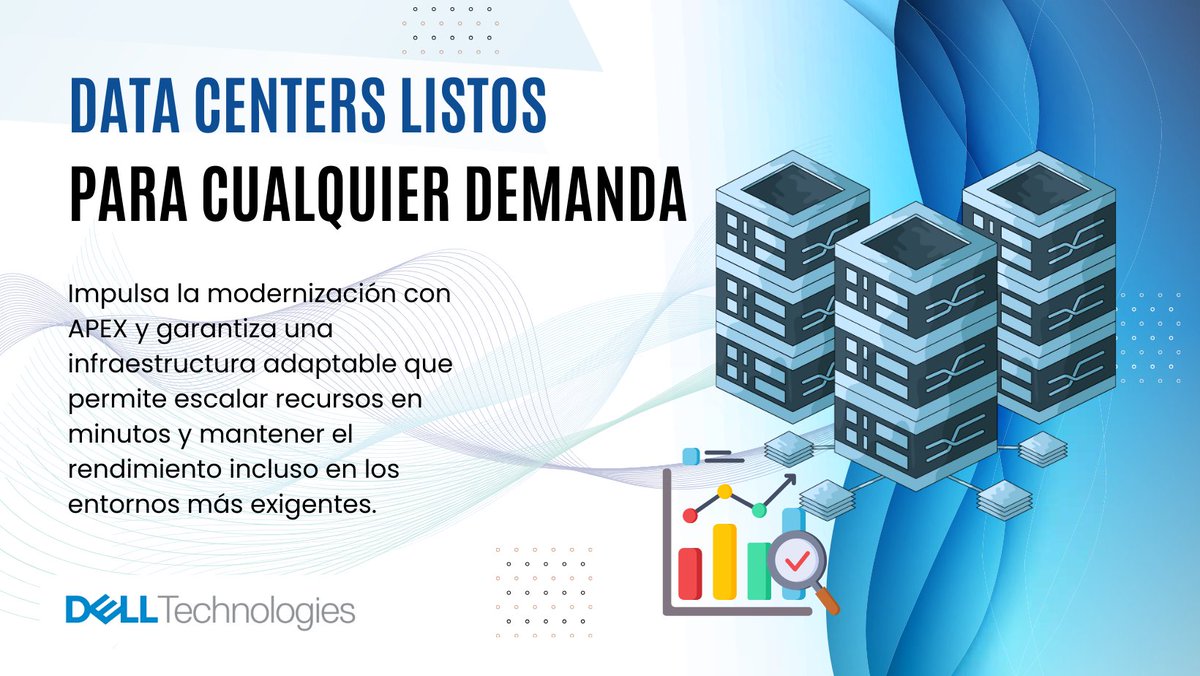 fix_uno's tweet image. @DellTechnologies impulsa la modernización del data center con APEX, su modelo de infraestructura como servicio que simplifica la gestión y el despliegue de recursos.
Infraestructura flexible para operaciones que no se detienen.

#APEX #CloudInfrastructure #ModernDataCenter