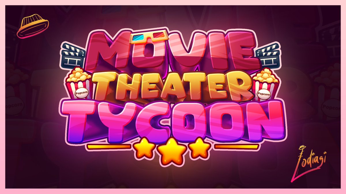 lodiagi's tweet image. 🍿 MOVIE THEATER TYCOON 🎞️
Logo commission for @ChiyoCups 
-
Wanna order❓
DM me on Discord or X❗️

📩 Discord : Lodiagi
-
❤️+🔃 are appreciated
[ #RobloxDev #ROBLOX #robloxart ]