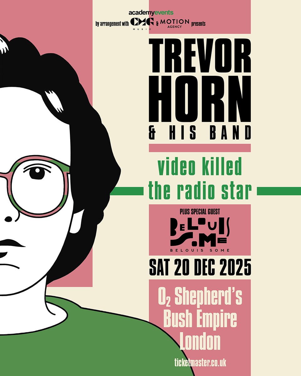O2SBE's tweet image. Synth-pop royalty incoming! 🎹✨ @Trevor_Horn_ will be joined by @BelouisSome as special support. Expect iconic ’80s vibes all night long. 

Don&apos;t miss out 👉amg-venues.com/s46m50XwXr5
#TrevorHorn #BelouisSome