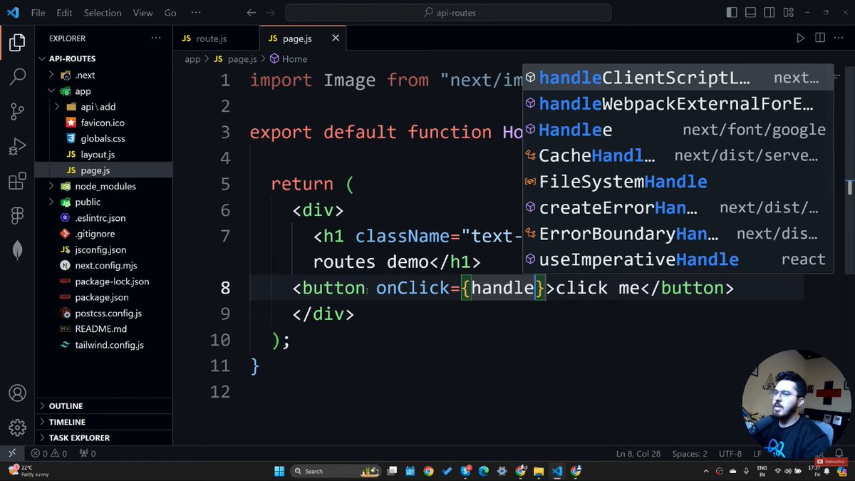 therahul4402's tweet image. Today I learned creating APIs in Next.js 
API routes let you build backend endpoints using simple functions
They help handle data, process requests, and connect your frontend to server logic easily.#Nextjs #API #WebDev