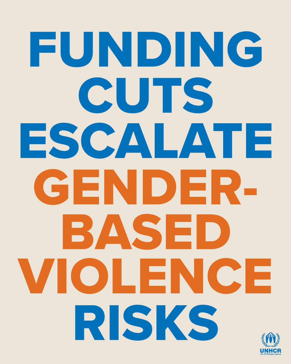 Violence doesn’t stop when funding does, it worsens.

In 2025, drastic cuts left millions of refugee women and girls without life-saving services.

Funding for gender-based violence programmes must be prioritized. #16Days