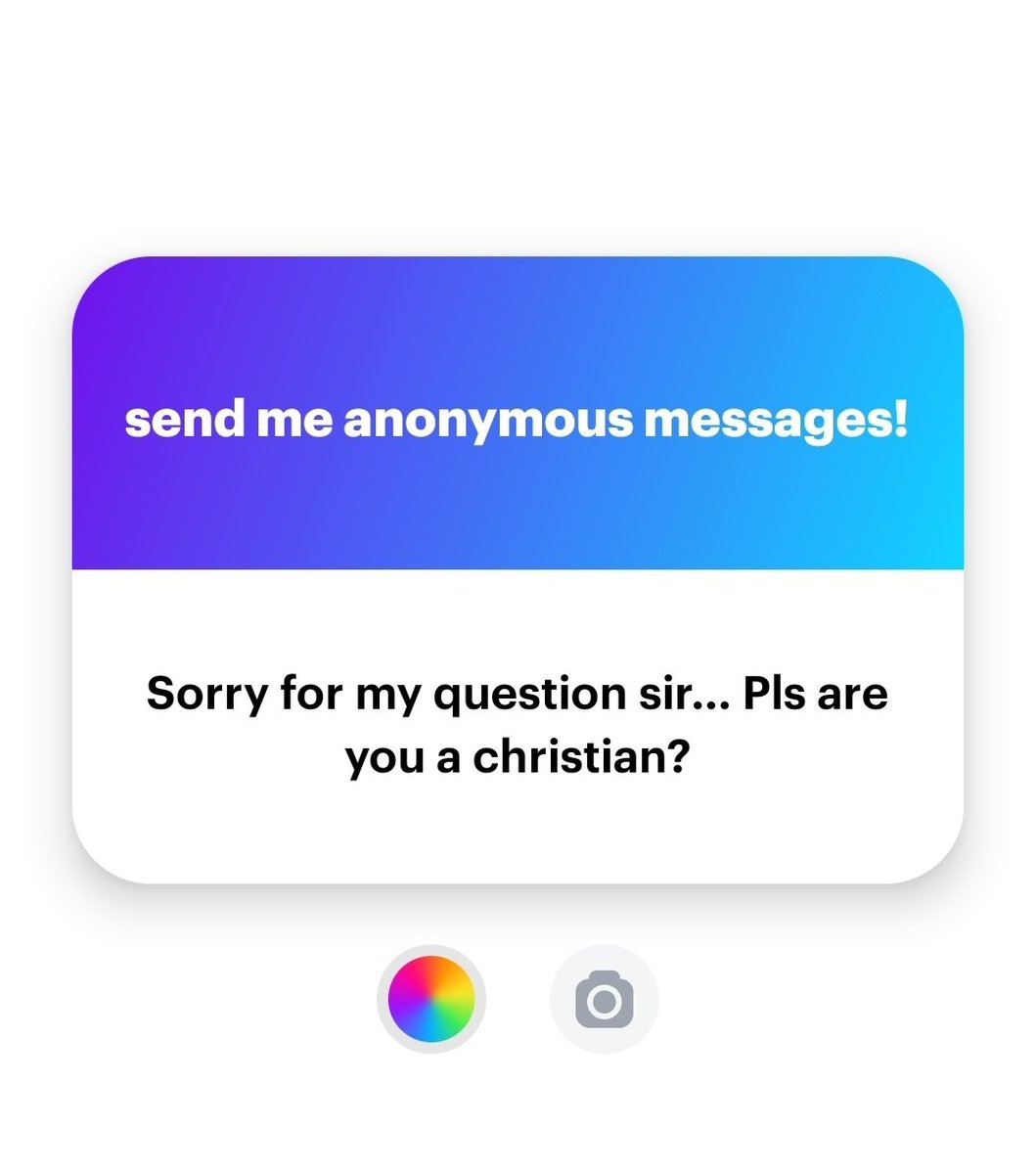 I used to be, but not anymore.

                    ^^^_____________^^^^
Click bio link to send me anonymous message.
Share your struggles, mistakes, and  regrets so others can learn from your experience.