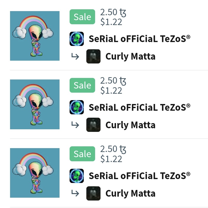 davidalexp7's tweet image. 🥰🎊 WoOoW   X3   SoOold 🎊🥰

            &quot;aLieNs 3D iNvAdErS®&quot;
       objkt.com/collections/KT…

     🙏 Thank you very much to 🙏
                       -Curly Matta-
🔥 Follow ViA OBJKT Everyonne 🔥

If you have a Twitter account, let me know so I can promote you...