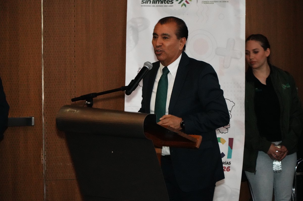 El Gobierno del Estado, a través de COPOCYT, inauguró la Feria Mexicana de Ciencias e Ingenierías SLP 2026 en el Museo Laberinto.
Se presentaron 44 proyectos de jóvenes de nivel medio superior y superior de las cuatro regiones del estado, evaluados por integrantes del SNII y SEI.