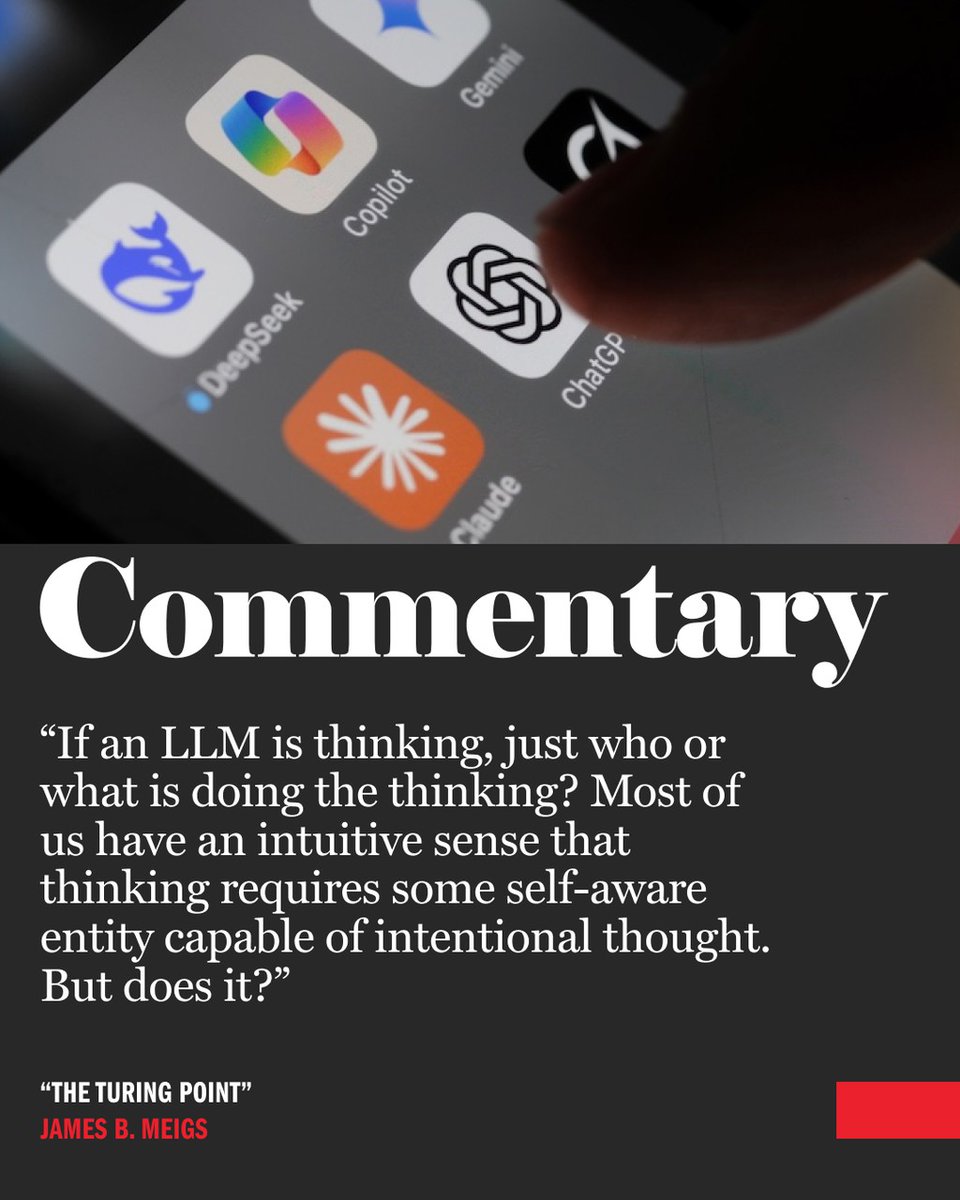 Commentary's tweet image. Does AI think? 

commentary.org/articles/james…