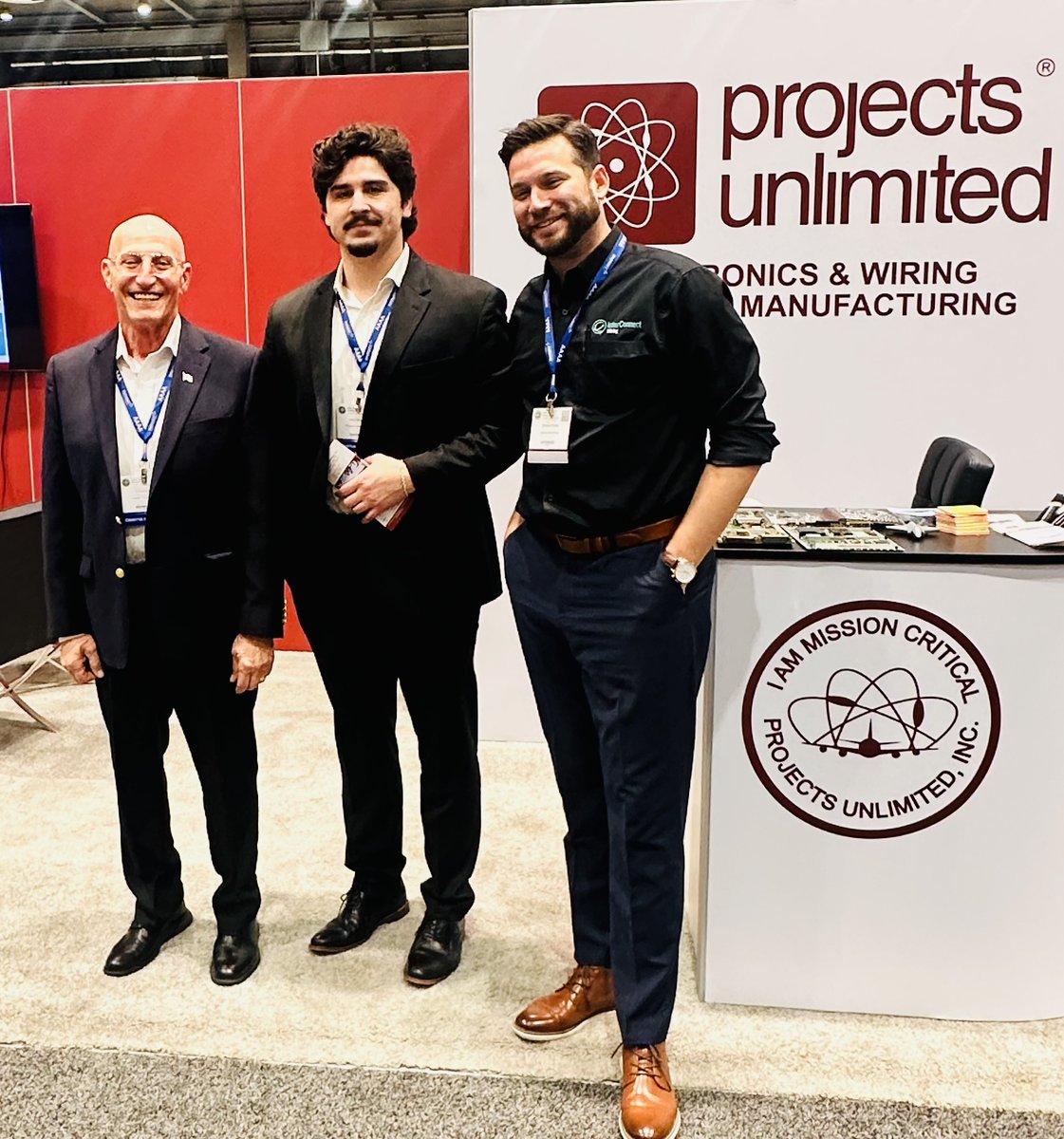 InterConnect Wiring’s Steve Floyd Business Development with Project Unlimited’s Shlomo Kai &amp; Jack Knipper at AAAA Cribbins Readiness Conference this week in Huntsville, AL. 

#ConnectionsMatter #AAAA