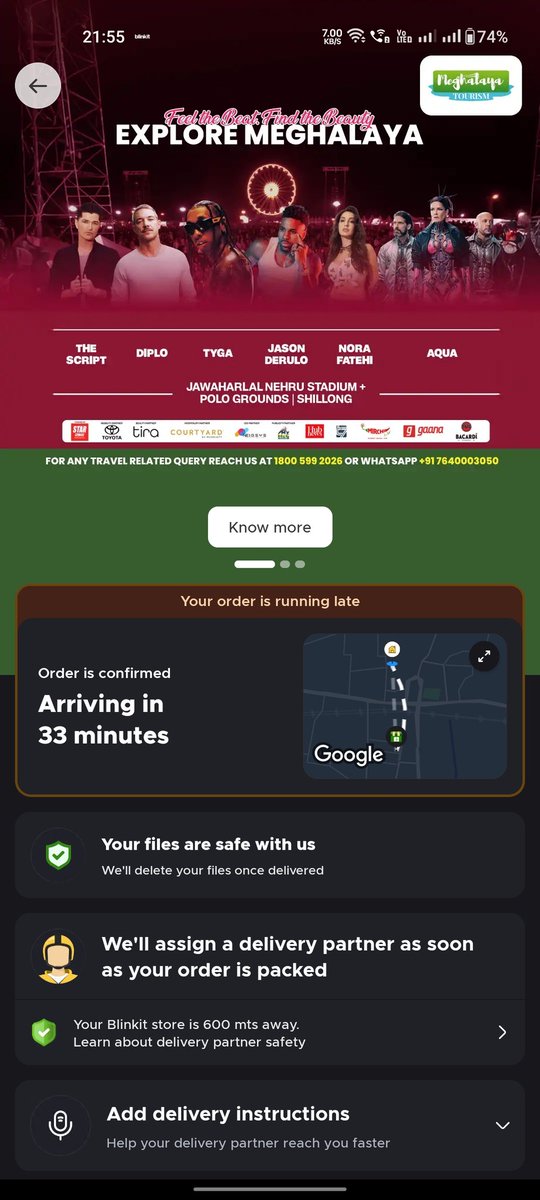 GunajitB's tweet photo. @letsblinkit I was charged a Surge Charge of Rs. 30/- for my delivery, but the delivery is running late.

Why are you charging a surge charge if you cannot deliver it on time!!! https://t.co/2XNYD4q5jf