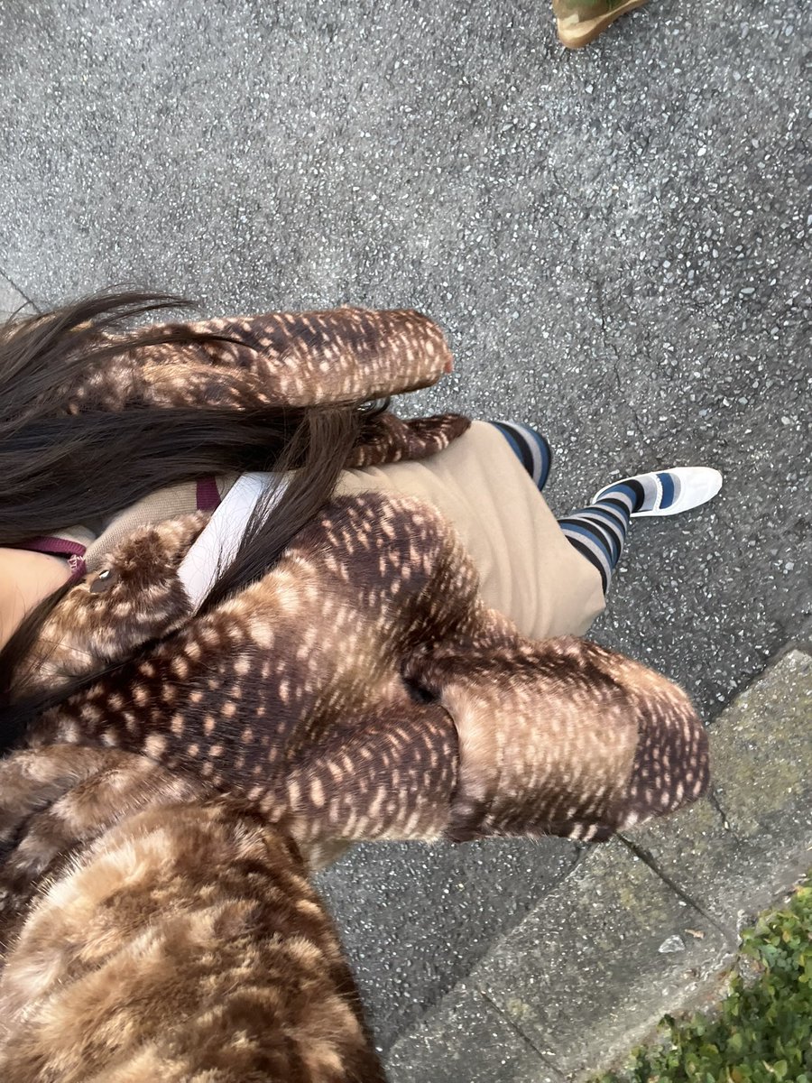 バンビファージャケットのデイリーコーデ🍵🍵カジュアルでも可愛いく