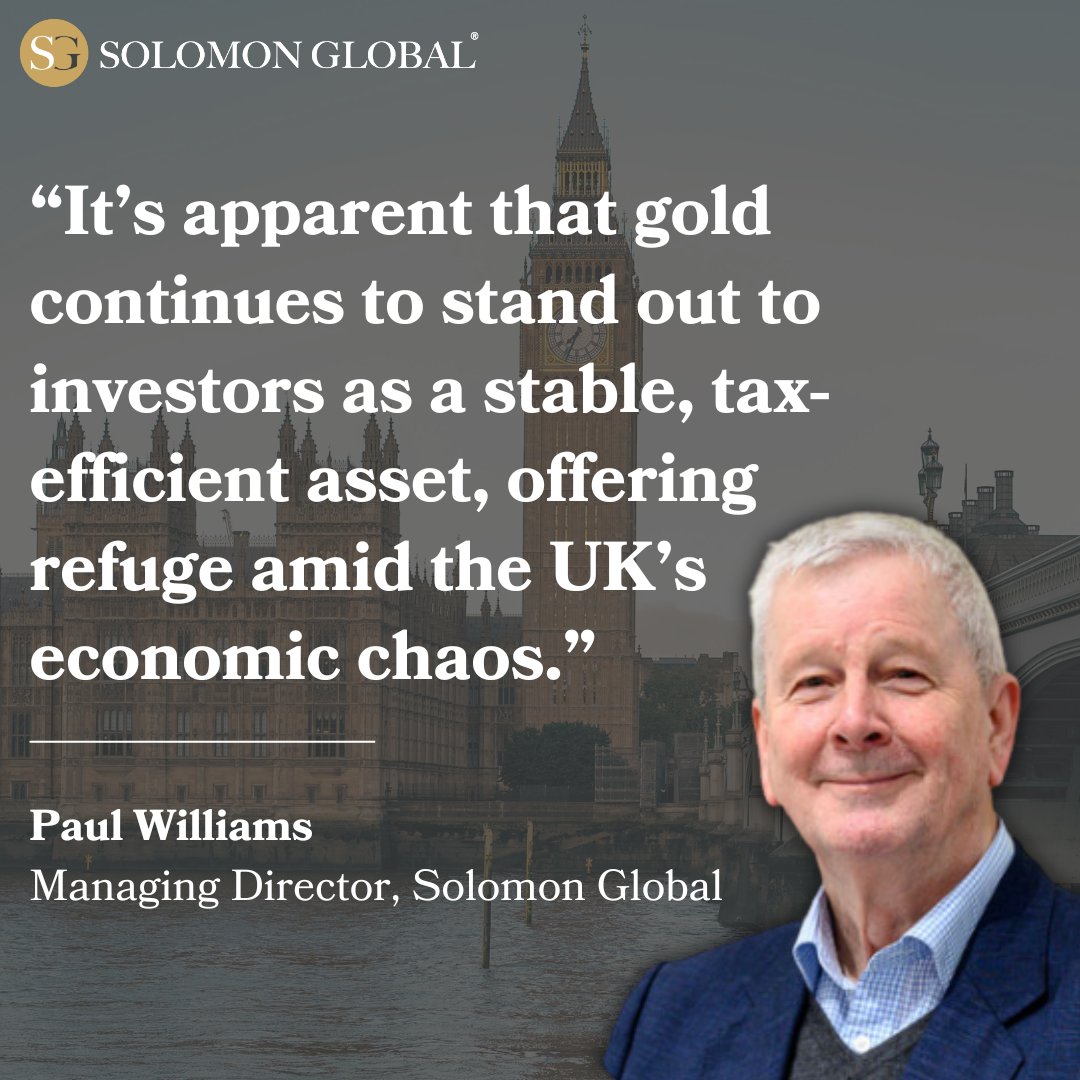 🇬🇧📈 UK investors are piling into tax-efficient gold ahead of the November Budget. Our report shows a 122% YoY growth in October – the strongest month in our company's history.

With fears of further CGT changes and broader economic uncertainty, nearly 46% of investors now cite