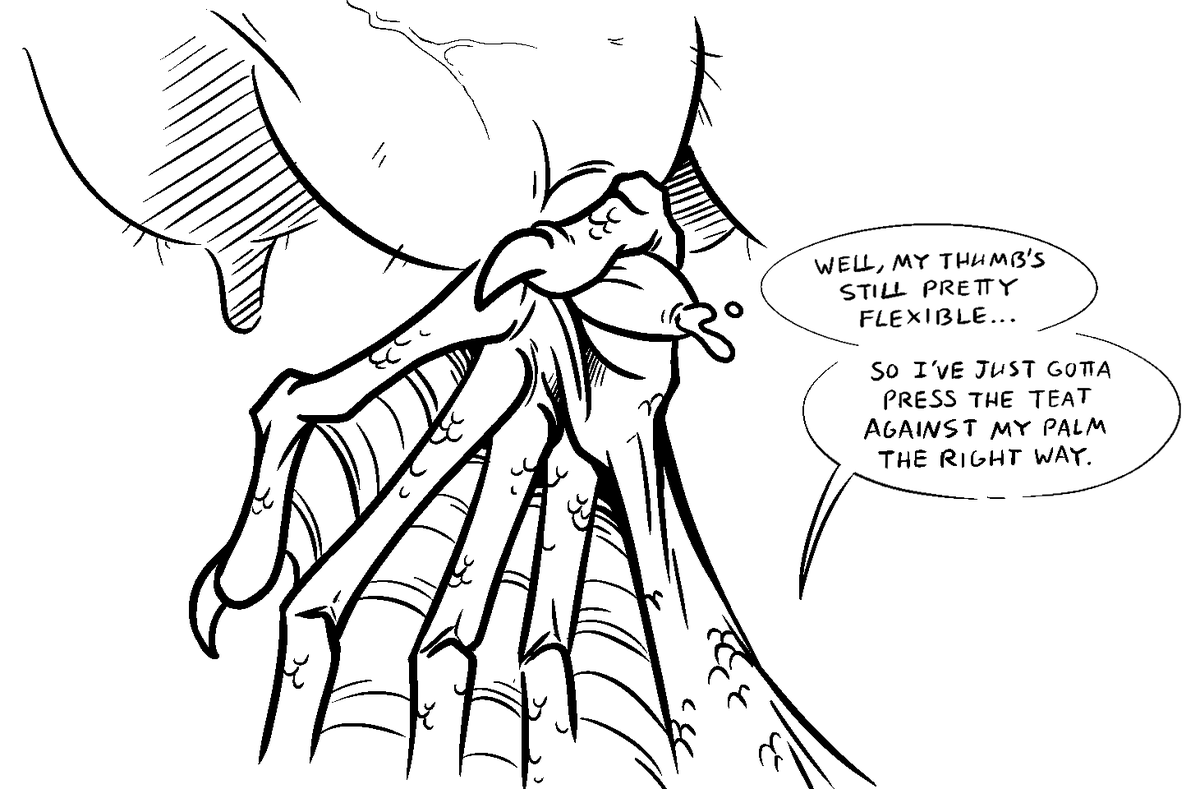 Sprech4's tweet photo. Chance works with mythical/cryptid animals as a farm hand. Except he does that without hands, so there's some extra problem solving involved. https://t.co/w0RmvJoVoI