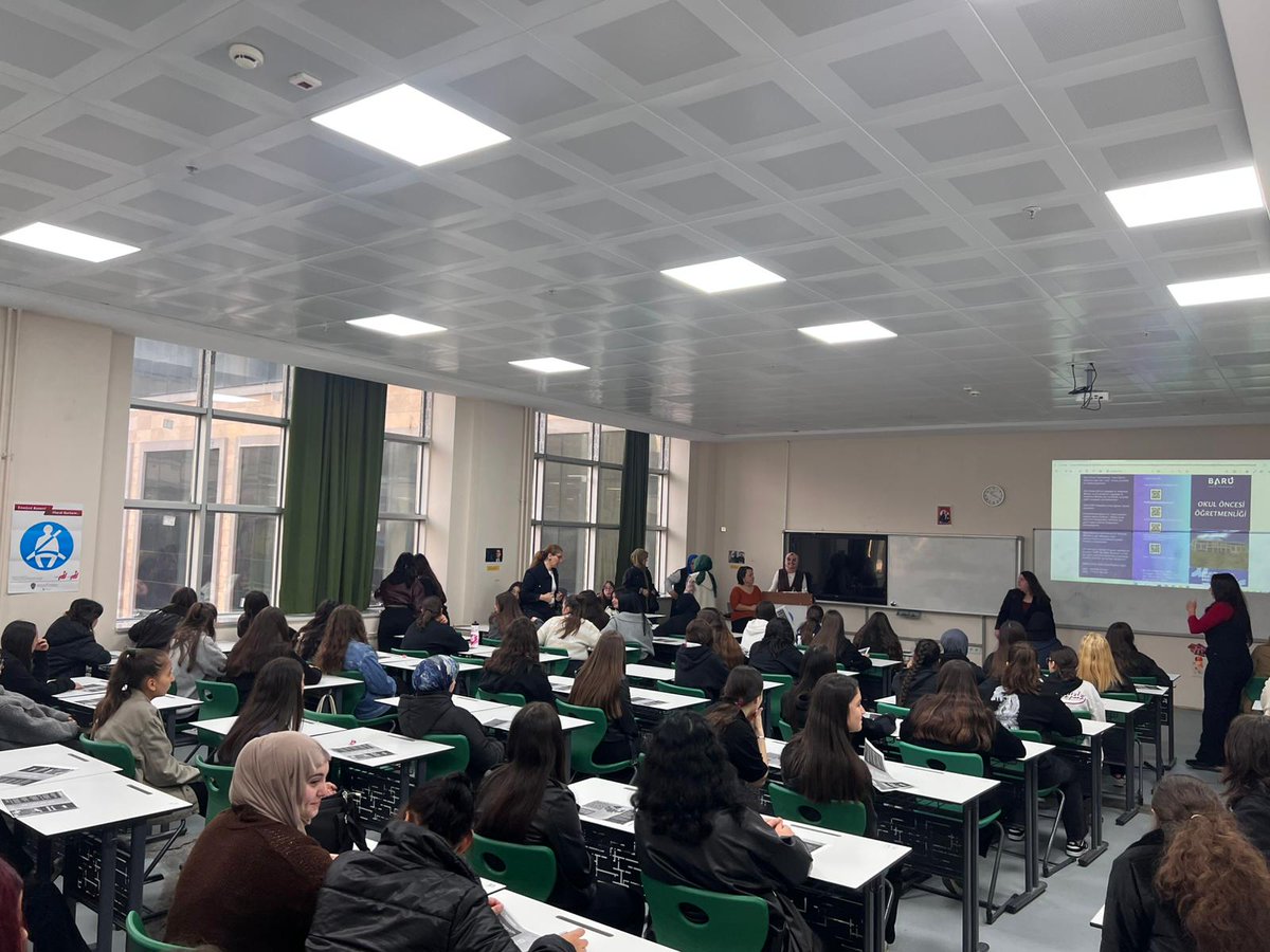 21 Kasım 2025 tarihinde, BARÜ Okul Öncesi Öğretmenliği Programı tarafından Bartın Şerife Bacı Kız Mesleki ve Teknik Anadolu Lisesi Çocuk Gelişimi Bölümü 1., 2., 3. ve 4. sınıf öğrencilerine yönelik kapsamlı bir tanıtım etkinliği gerçekleştirildi.
