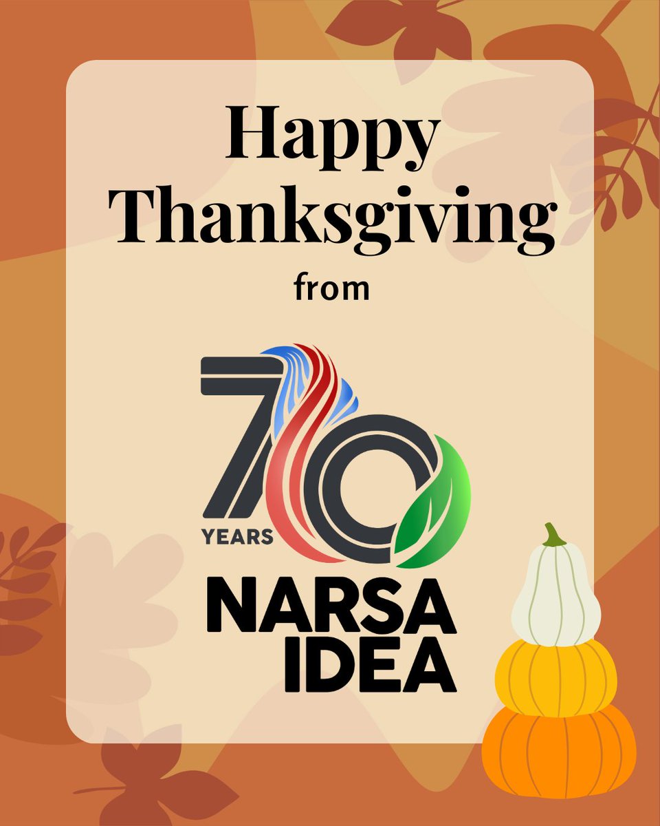 Wishing all of our members a very Happy Thanksgiving!

NARSA/IDEA's mission is One Idea, One Opportunity, and One Connection. We are grateful to be able to connect members from all over the world to share ideas within our niche industry.

#narsaidea #narsanow