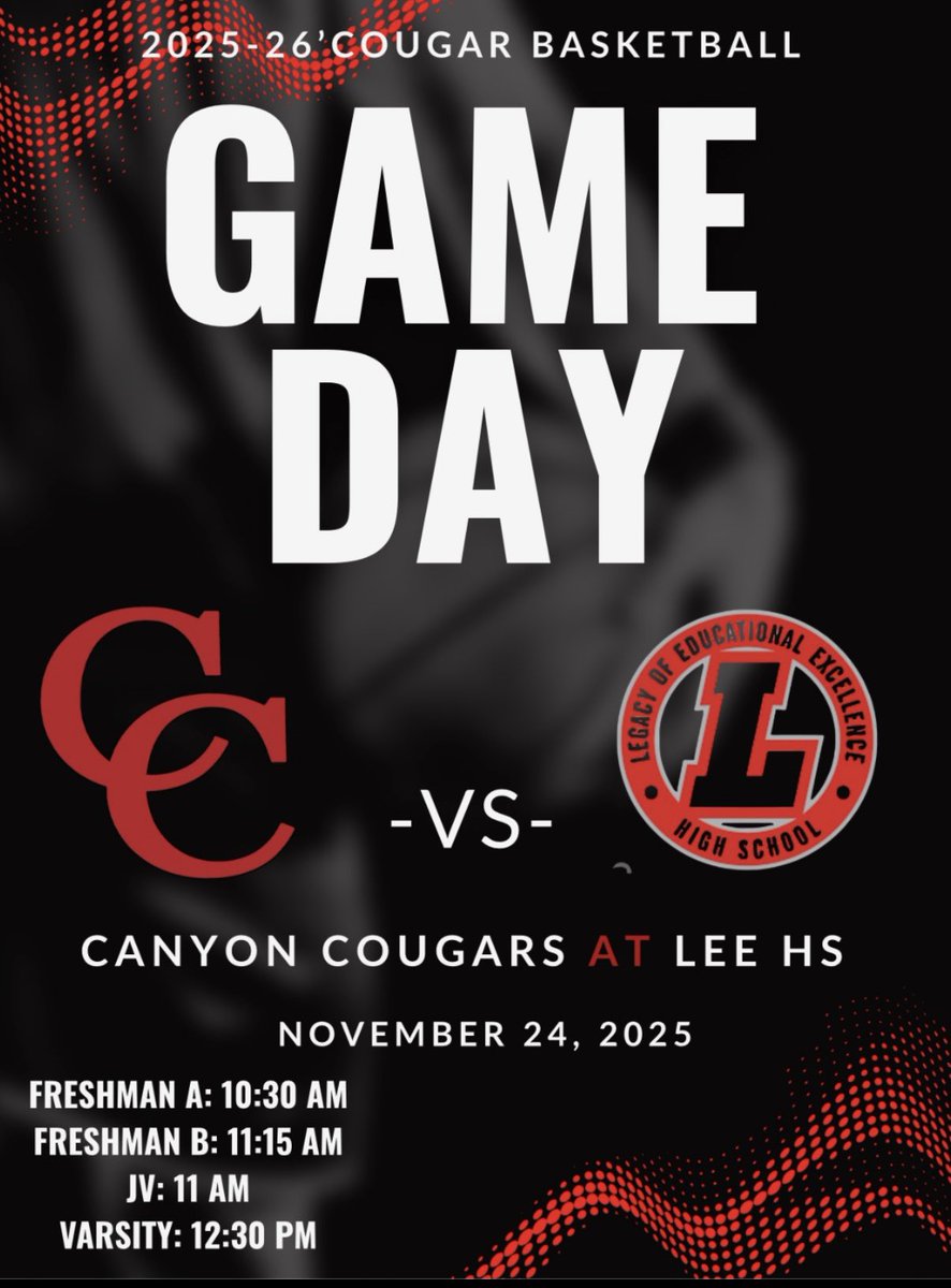 💥🏀💥 GAME DAY 💥🏀💥
<a href="/cisdnews/">Comal ISD</a> <a href="/canyonhscougars/">Canyon HS</a>