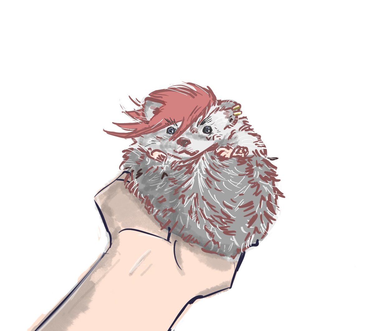 ThinkArcane's tweet image. quick sketch.
officially Vi is a hedgehog!

#arcane #Vi