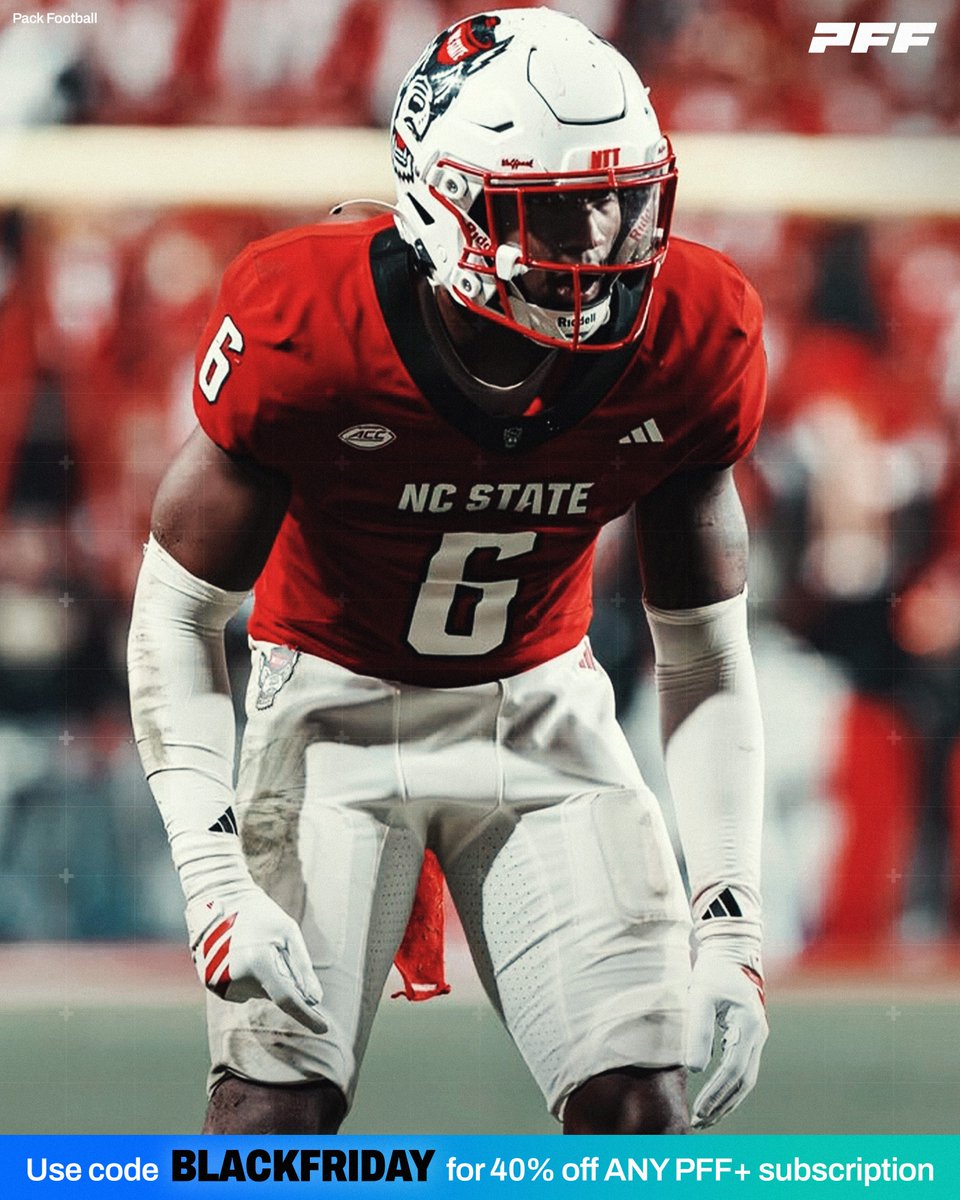PFF_College's tweet image. N.C. State CB Devon Marshall in Week 13:

❌ 4 Catches Allowed (14 Targets)
❌ TWO Interceptions
❌ SEVEN Pass Breakups
❌ 7.7 Passer Rating Allowed

@PackFootball