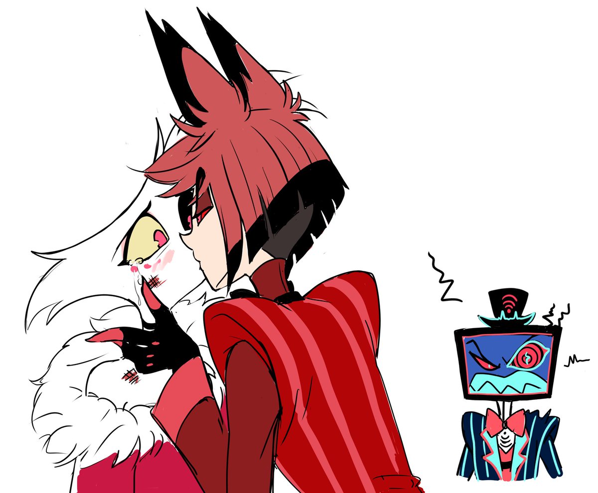 KPCusagi_san's tweet image. I found a very old one 🥲

#hazbinhotel #hazbinhotelseason2 #radiodust #hazbinhotelalastor #hazbinhotelangeldust #alastorxangel