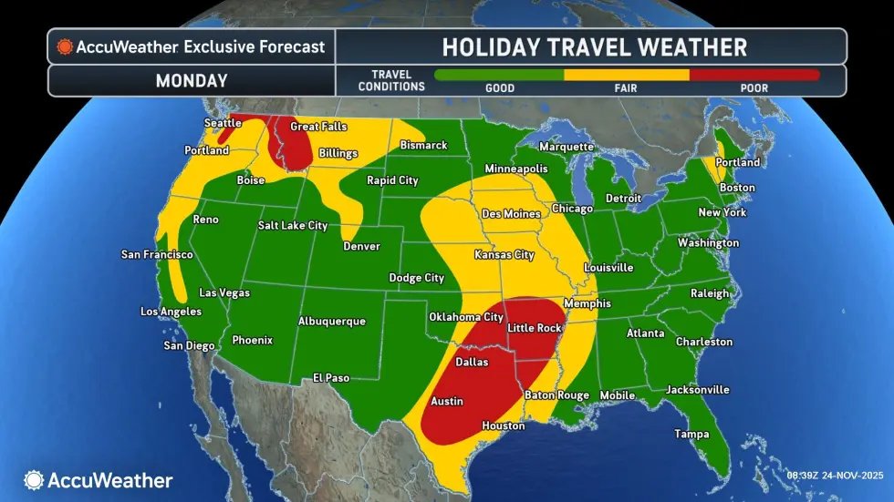 DefyDisaster's tweet image. As millions prepare to travel for #Thanksgiving, a cross-country #storm could derail plans w/ threats of strong #winds, heavy #rain &amp;amp; #snow.

Stay safe: ready.gov/severe-weather

#DefyDisaster #DisasterPreparedness #Disaster #Storms #SevereWeather #WinterWeather #WinterIsComing