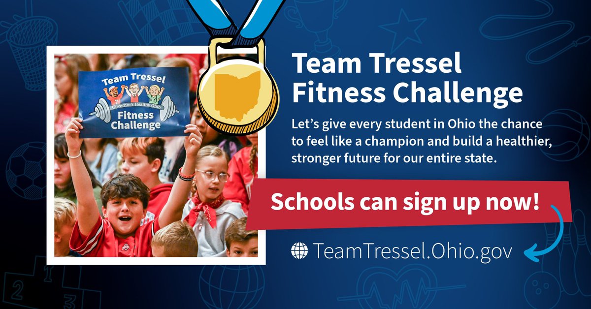The <a href="/TeamTresselFC/">Team Tressel Fitness Challenge</a> is making a real difference in Ohio's schools. If you have children of your own, nieces, nephews, family friends, or strong ties to a local school district, don't wait! Encourage them to sign up today at TeamTressel.Ohio.gov
