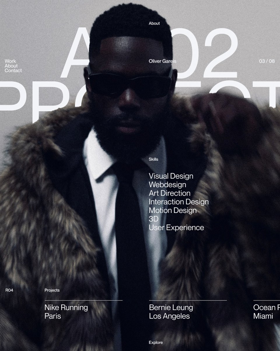 oliver_gareis's tweet image. I designed some editorial website layout explorations for my own design portfolio

↳ Master typography &amp;amp; layout - The foundation of timeless web design. Join 250+ designers inside my 13-hour online course typomonday.com/course 

#typography #design #daretoshare24