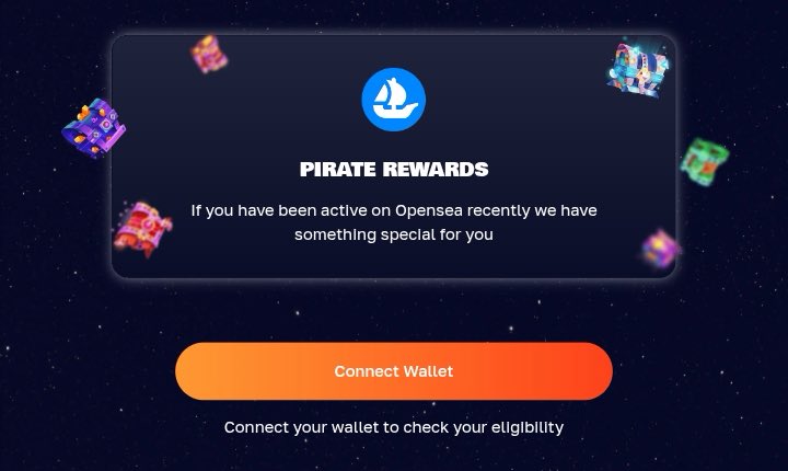 that_techieboy's tweet image. If you were grinding Wave 1 or Wave 2 chests on @opensea back in the day, @spaace_io is now giving you Pirate Rewards for that exact activity, with no additional tasks.

All you need to do is, connect the same wallet you used on OpenSea, head to claim.spaace.io/os, and it…
