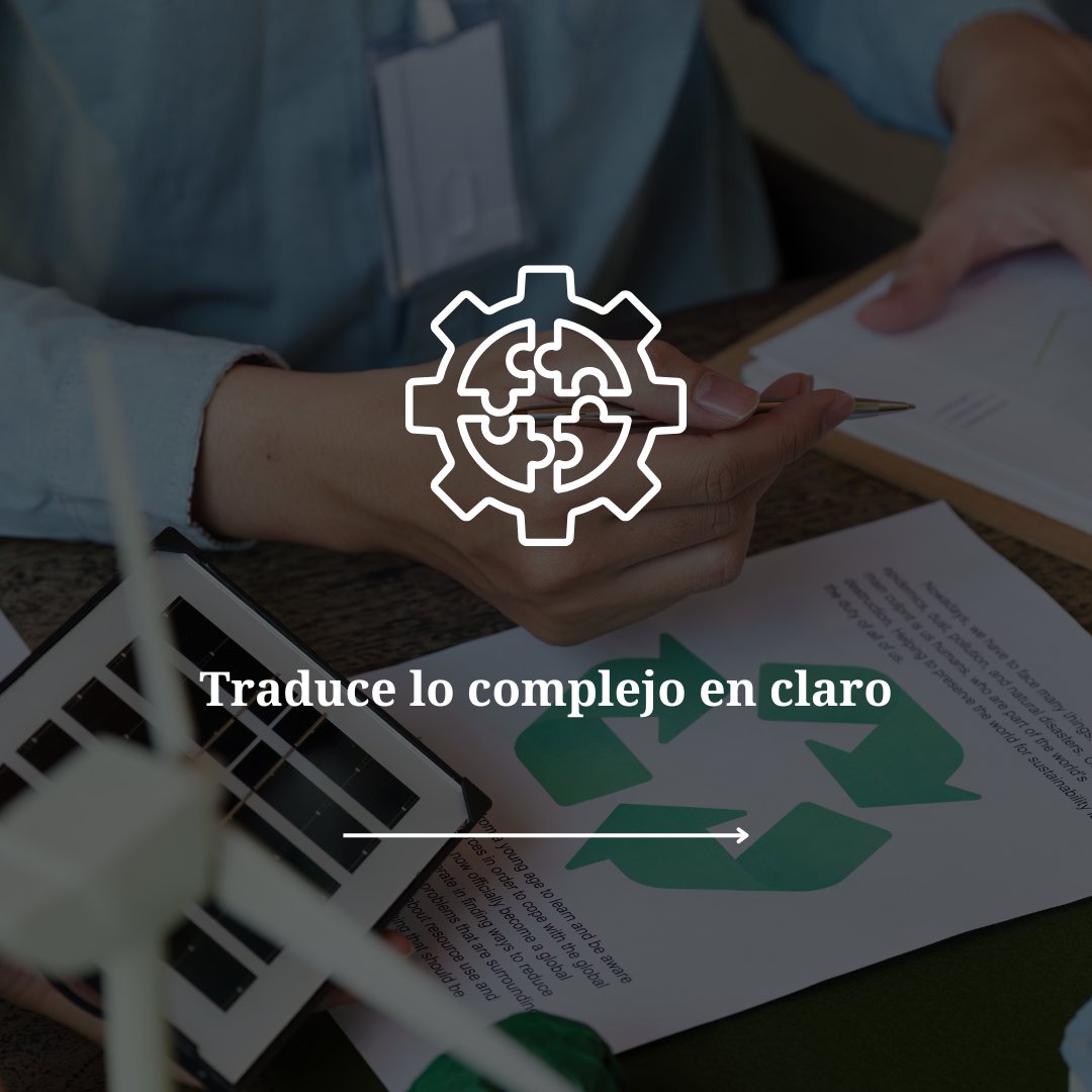 compas_cc's tweet image. 🔹 Traducir la complejidad en mensajes claros. Muchos proyectos sostenibles son técnicos, largos y difíciles de sintetizar. Nuestro trabajo es convertirlos en narrativas comprensibles, sin perder precisión ni credibilidad.