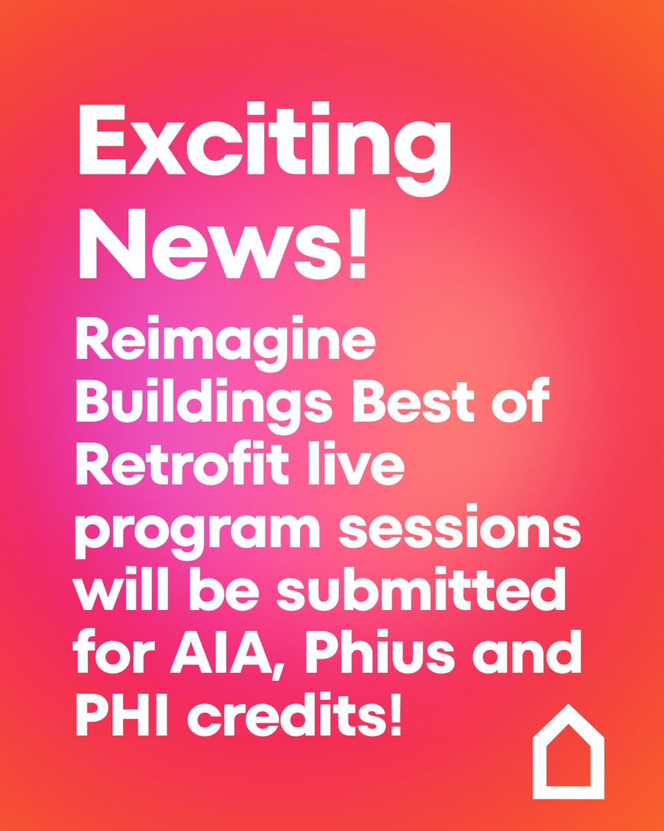 PHAccelerator's tweet image. Still need AIA HSW, Phius, or PHI credits?  

Earn them at Best of Retrofit on December 5. Four sessions, meaningful content. Register today.

 🎟️ ow.ly/8llC50XuXbf