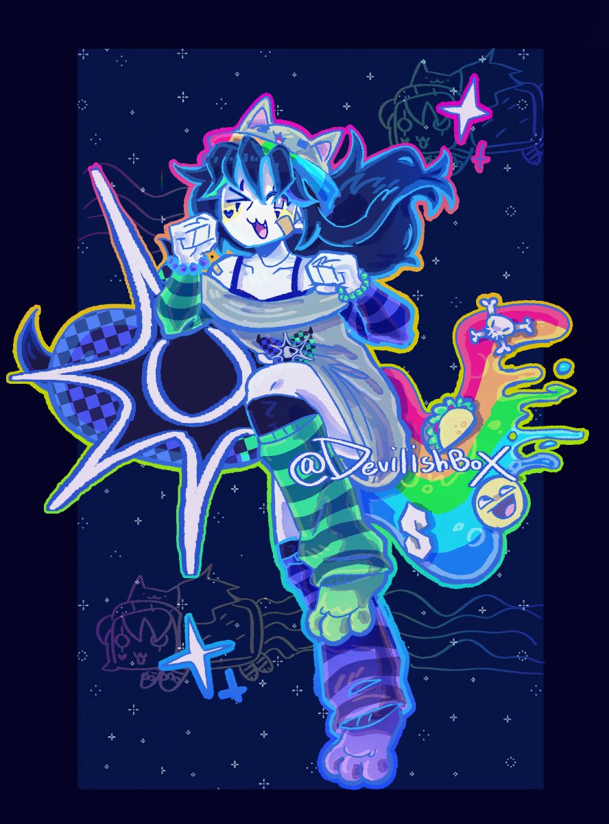 Devilishbox's tweet image. FANART FOR @CompProtocol  cuz i&apos;m from the future and i know this game is gonna be awesome