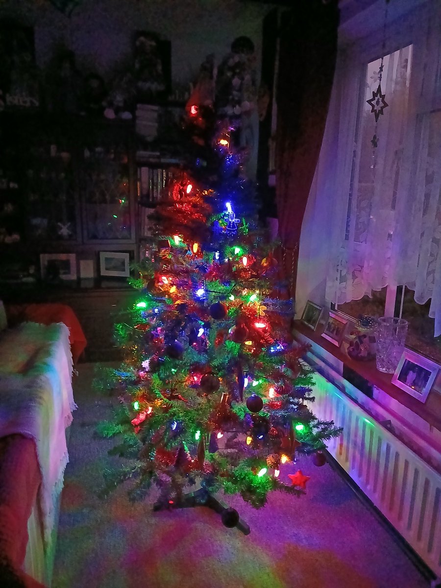 Tinalouisereads's tweet image. Christmas tree all lit up ##christmastree