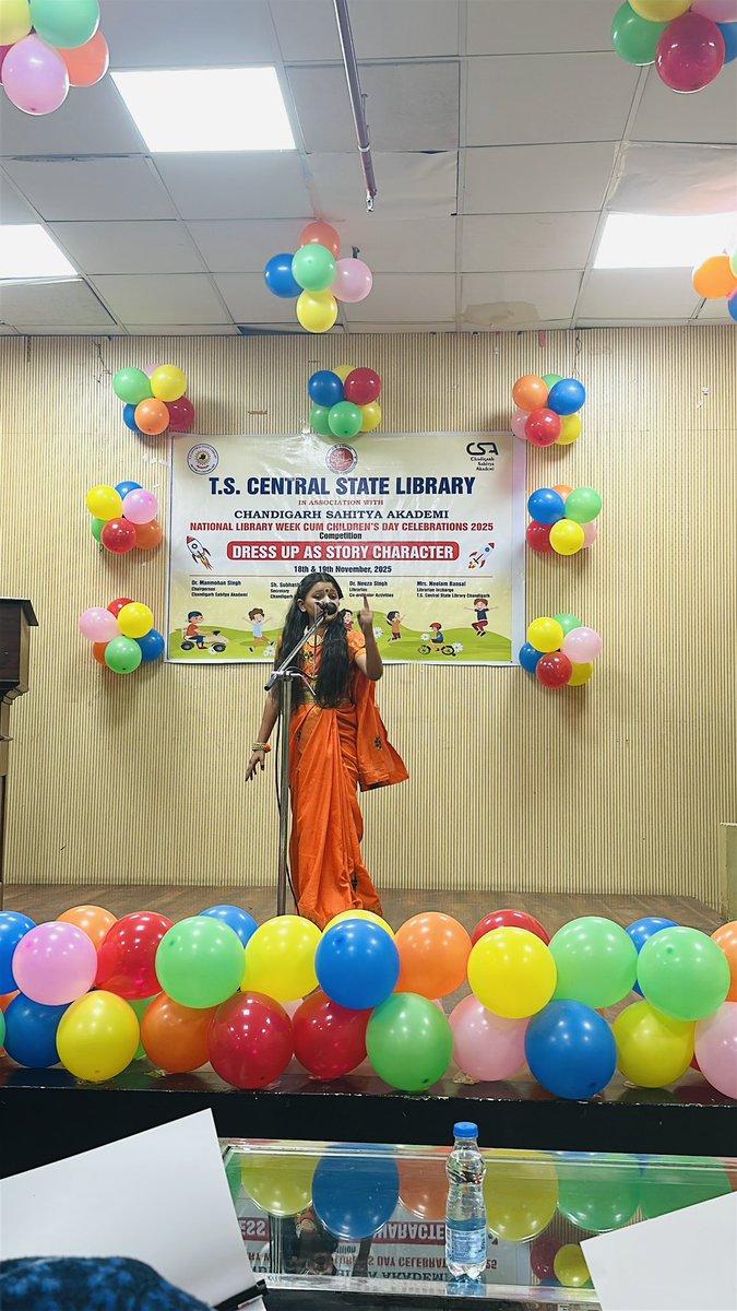 neeza_singh's tweet image. Organised’Dress Up and Speak as Story Character’ competition on 18.11.2025
#NationalLibraryWeek2025
#ChildrensDay @IFLA @iflawlic @MinOfCultureGoI @EduMinOfIndia @RrrlfKolkata @NationalLib_GoI @gssjodhpur @mohitgupta1962 @SeemaRampersad