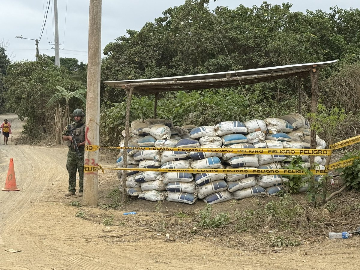 PoderInforma's tweet image. #ECUADOR || Así es como luce la entrada a la nueva Cárcel El Encuentro. La obra no está completa. El Gobierno ha prohibido toda gráfica interna del lugar.