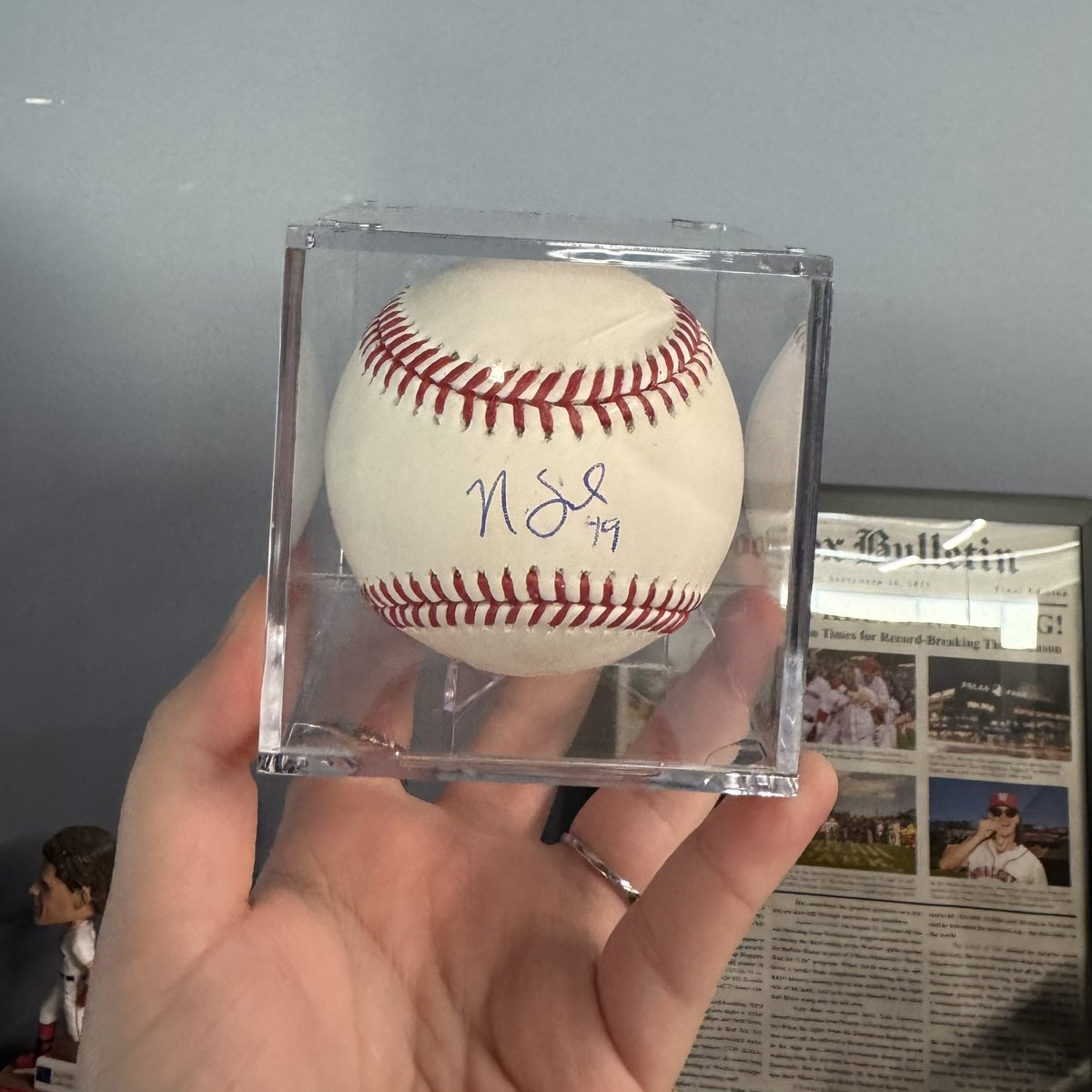 WooSox's tweet image. Any Sogie stans out there?! We have a Nick Sogard signed baseball for ya! 🎁
#WooSoxWishList

RT for a chance to win!