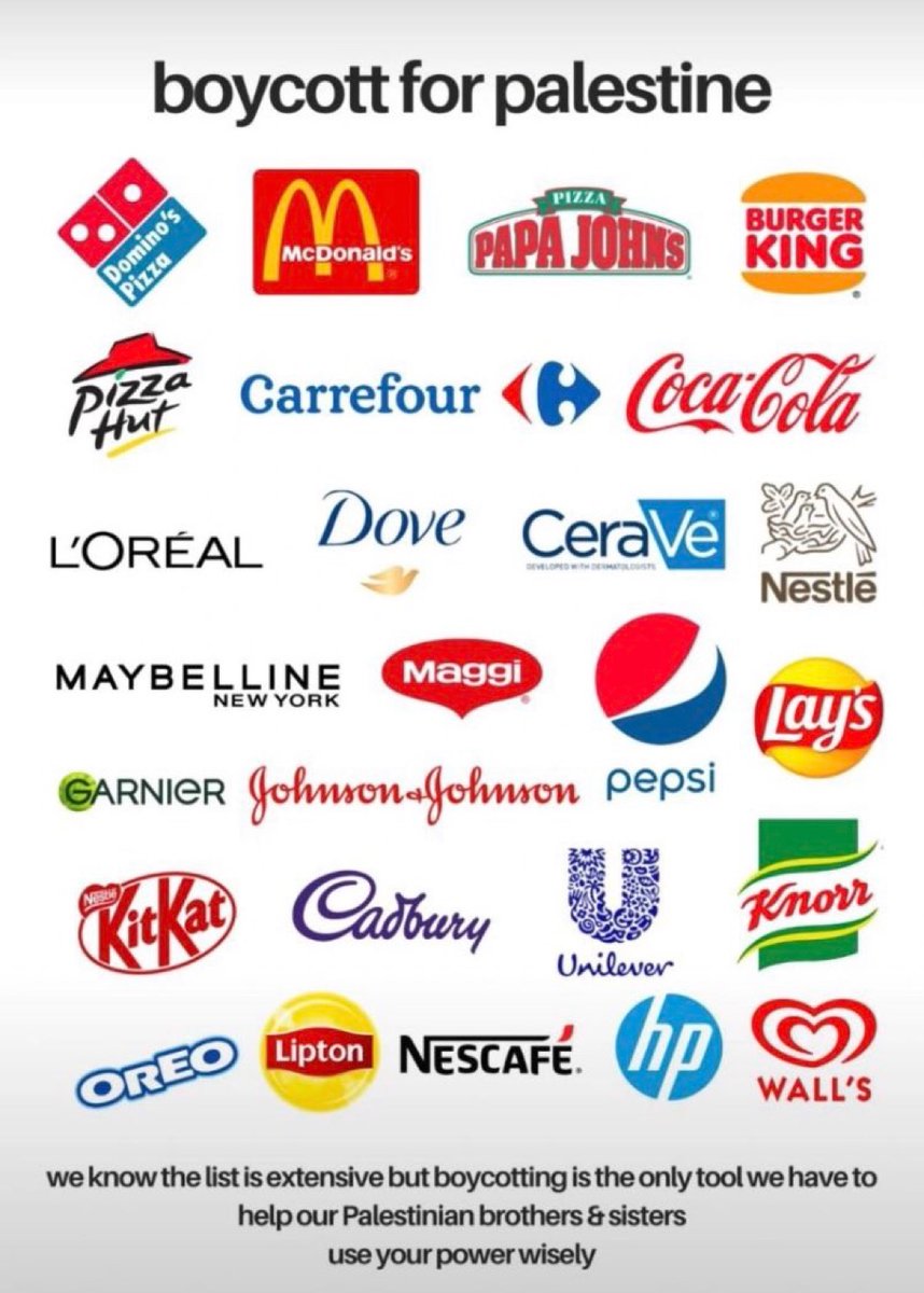 Keep boycotting for Palestine!