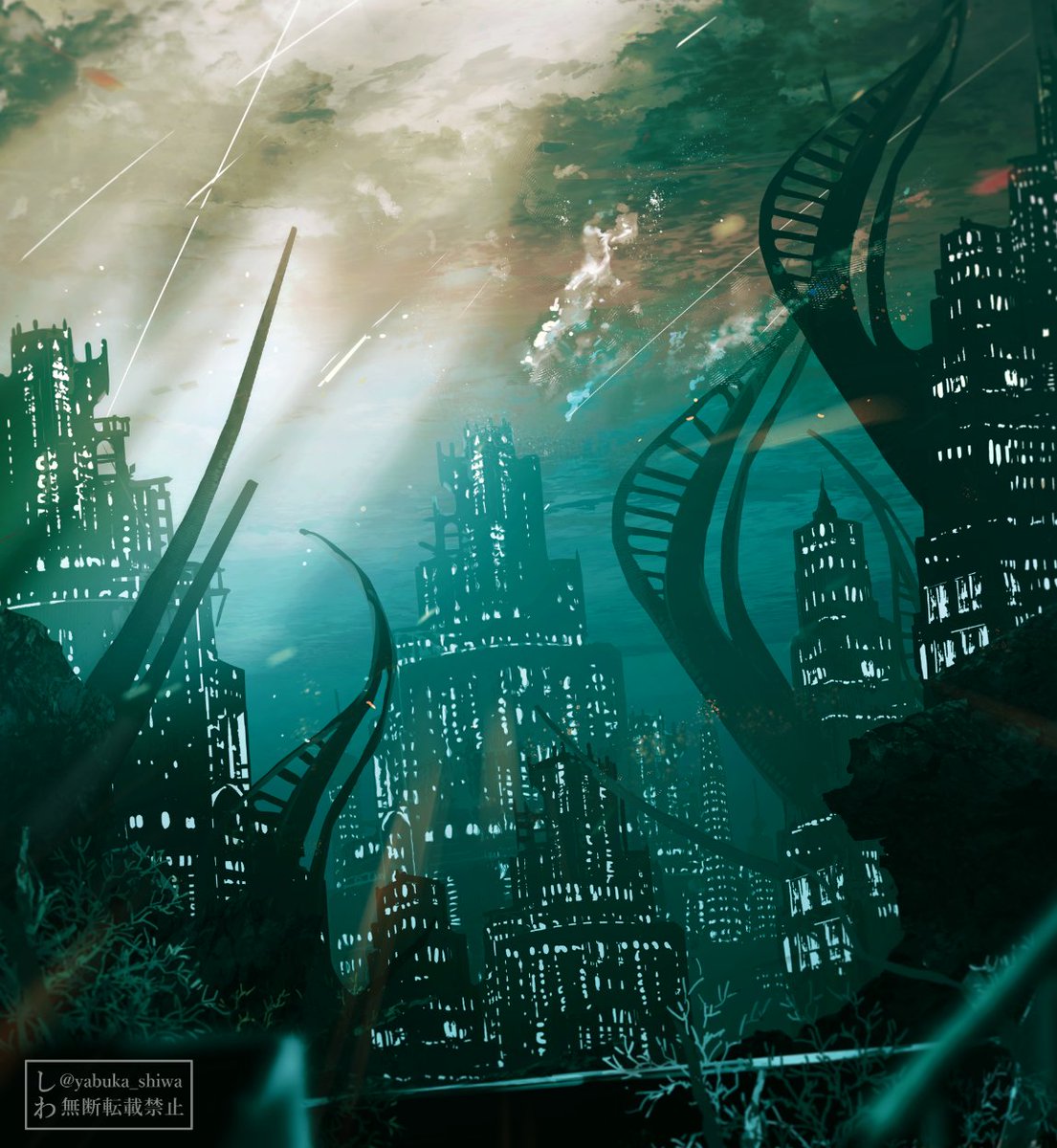 yabuka_shiwa's tweet image. FF14　テンペスト/アーモロート
The Tempest/Amaurot