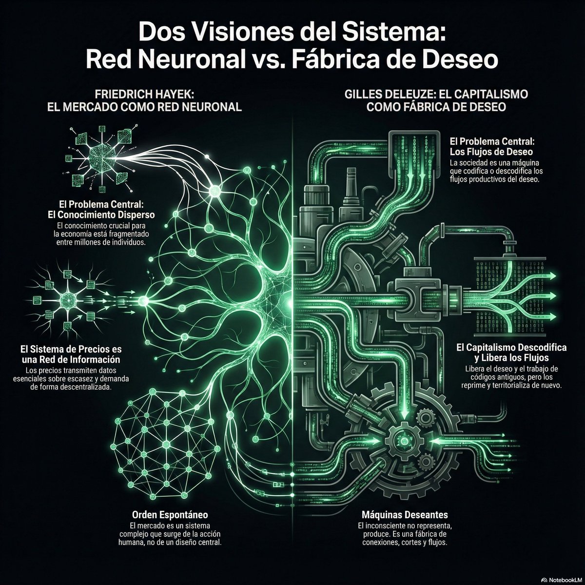 SERGIOSAND____'s tweet image. El Rizoma económico - Deleuzze y Hayek