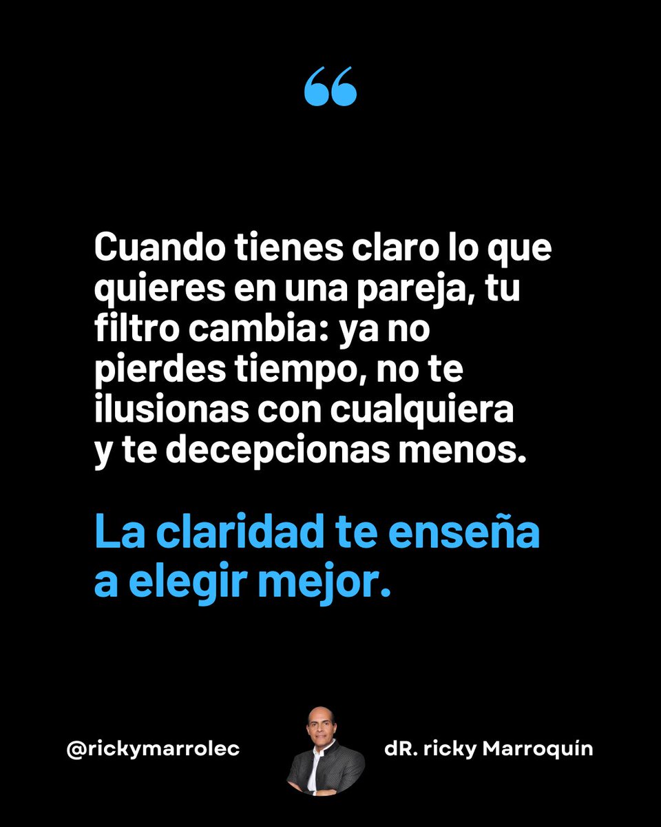 rickymarrolec's tweet image. Elegir bien empieza antes de conocer a alguien: EMPIEZA DENTRO DE TI.  Cuando te vuelves tu propio espacio seguro, ya no aceptas cualquier cosa “por no estar sola”, y tampoco le entregas tu corazón a quien no tiene intención de cuidarlo.  La claridad no solo te protege… te…