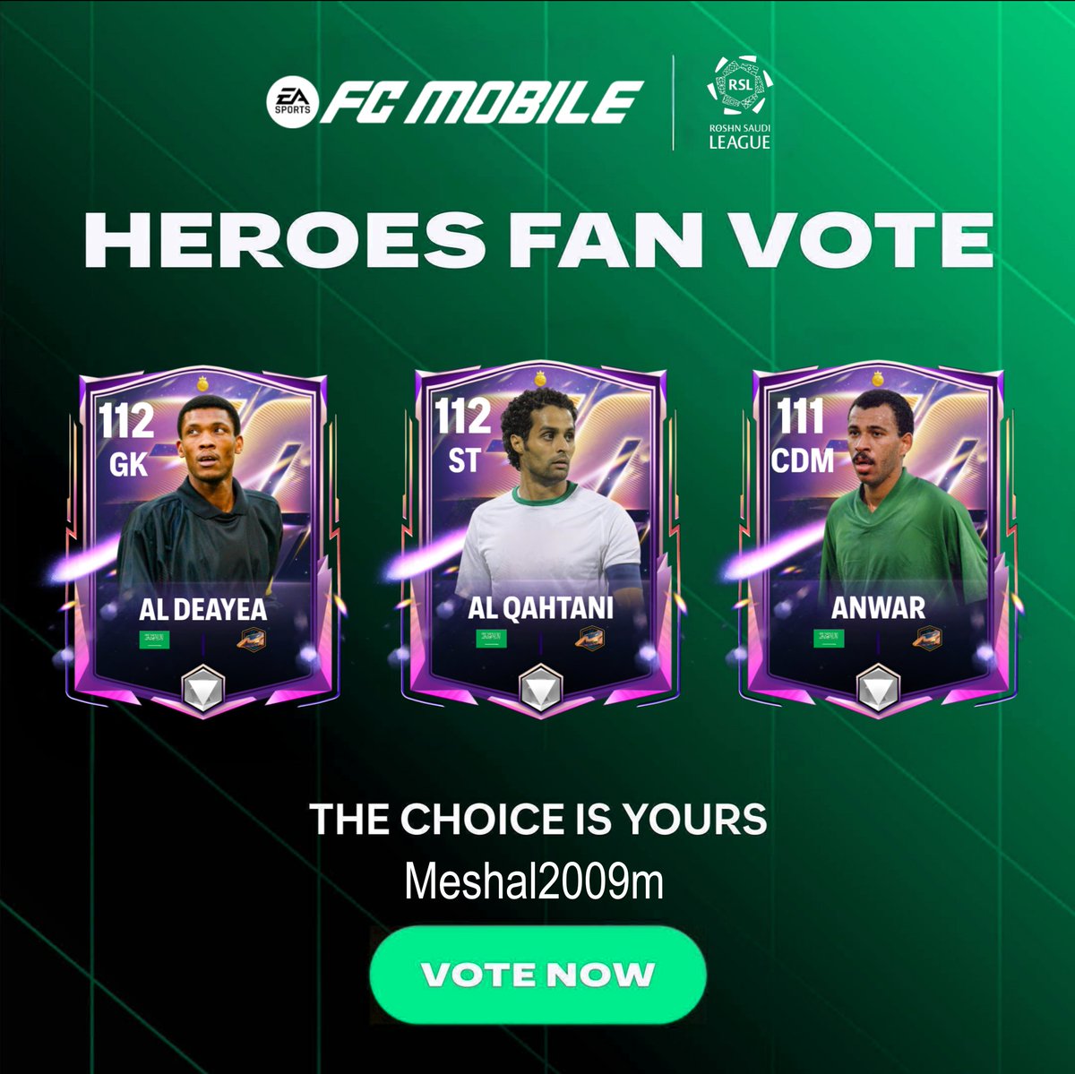 Meshal2009m's tweet image. سووها يا EA 🙏

 @MrD0ne @EA_ME
#FC26 #FCMobile #Heros
@Y20 @MohammedAlDeaye @FuadAnwar06