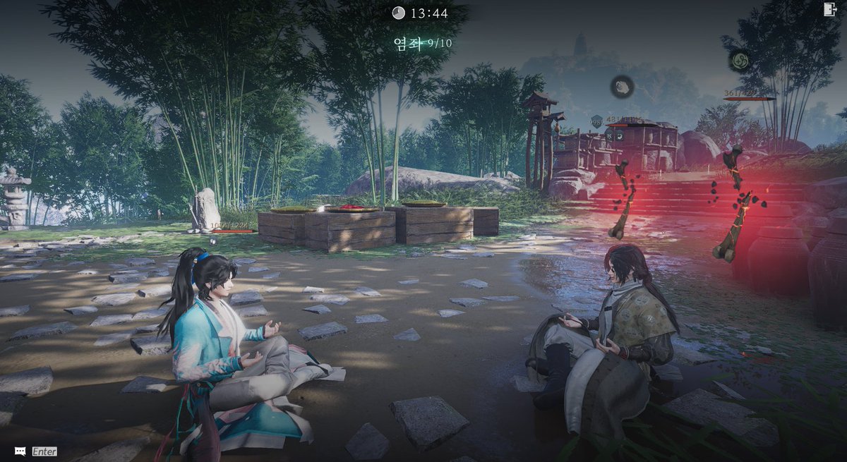 Mac_ff14's tweet image. 돌팔이 셀런에게 치료받았다가 염좌가 골동이 돼버려서 목욕탕에서 치유함