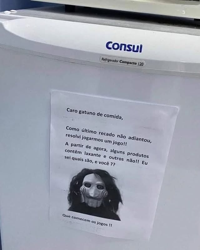 poptime's tweet photo. Funcionário declara guerra após ter o lanche roubado diversas vezes no trabalho. https://t.co/AOg7gd8P7C