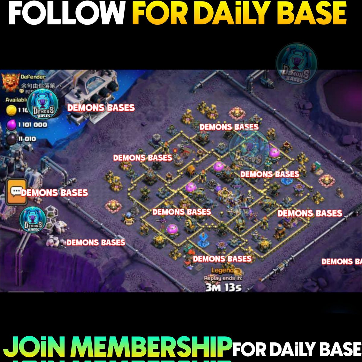 Stars
discord.com/invite/XHw9THw…

The Catalyst
link.clashofclans.com/en?action=Open…

Mammuth
link.clashofclans.com/en?action=Open…

Chinese Player Base
link.clashofclans.com/en?action=Open…

Join Membership Here for Daily New Top Players Bases (Just 0.99$ or29 ₹)
youtube.com/channel/UCe43_…
Dc-
discord.com/invite/XHw9THw…