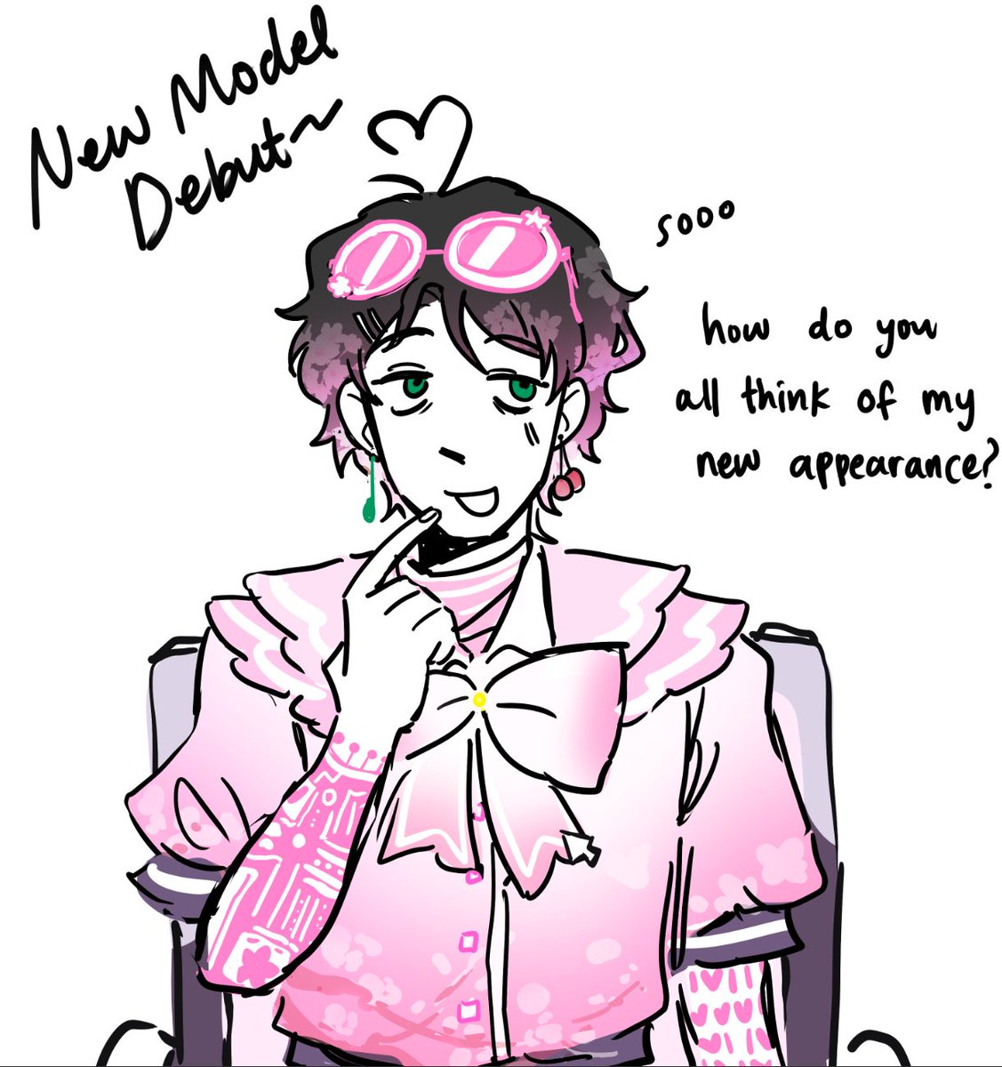 basslofwer's tweet image. Vtuber/streamer mac 
i only changed a little bit of the design for their vtuber model 😭 i&apos;m not creative bro 
#macdateeverything