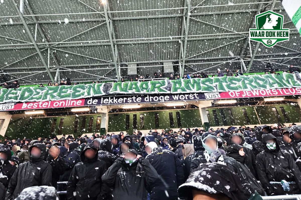 ❗️Het uitvak in Amsterdam is bijna uitverkocht! op dit moment zijn er 1016 kaarten verkocht.

Iedereen naar Amsterdam!

#waarookheen #fcgroningen