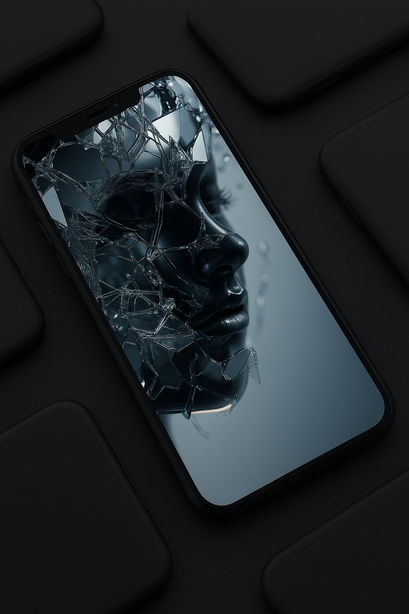 JubairAlom88706's tweet image. Black version glass broken #iOS26update #iOS26Wallpaper