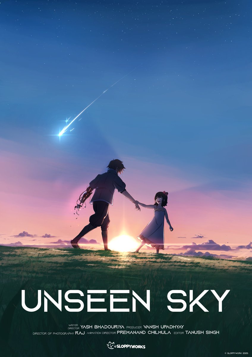 Excited to finally share the poster for my upcoming animated short film "Unseen Sky" More updates soon!!!